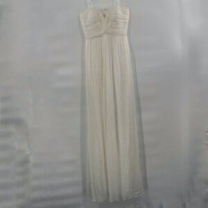 Fancy Schmancy cream long dress gown size 2